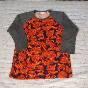 LulaRoe randy 3/4 sleeve top size medium